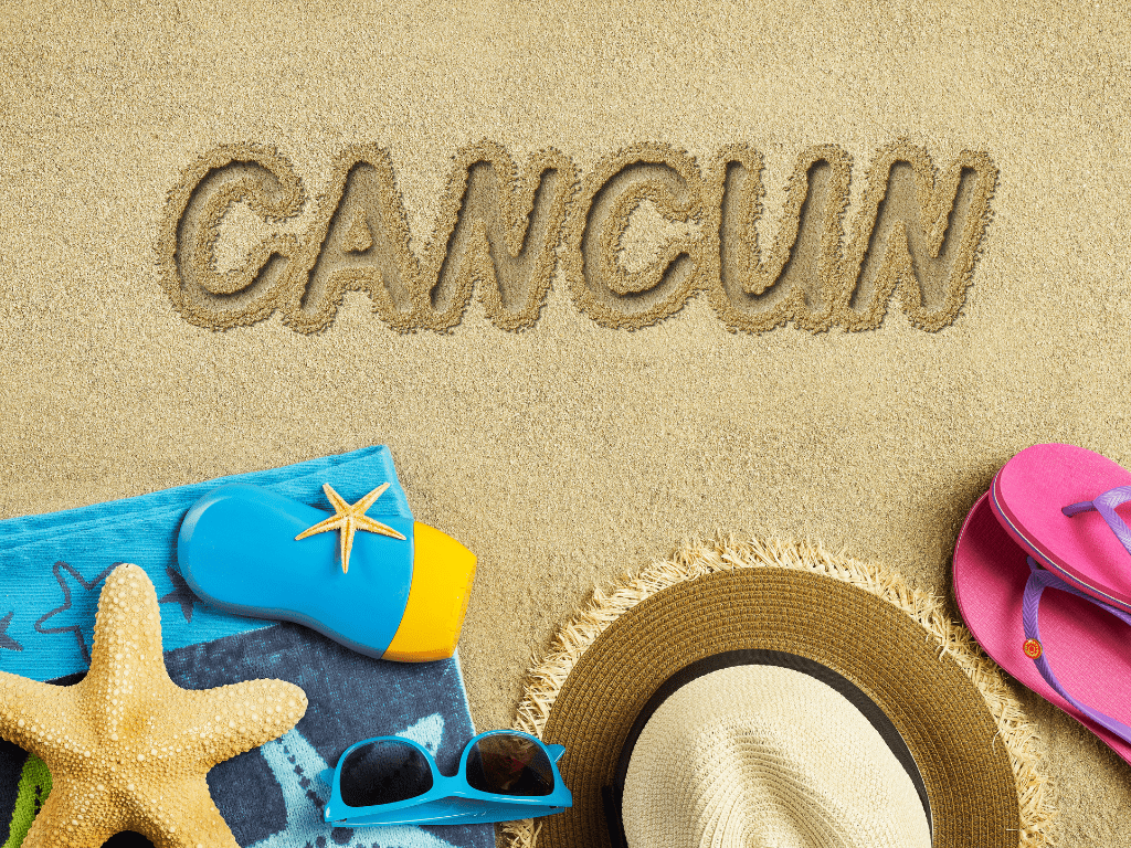 Cancun in the sand