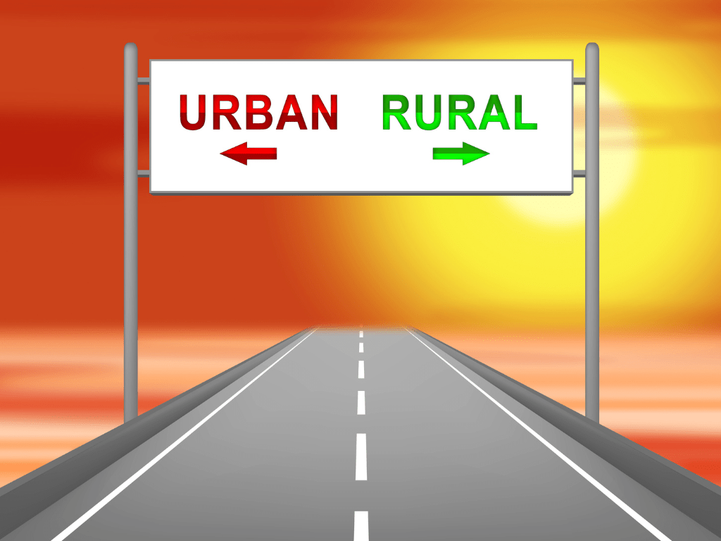 rural vs urban