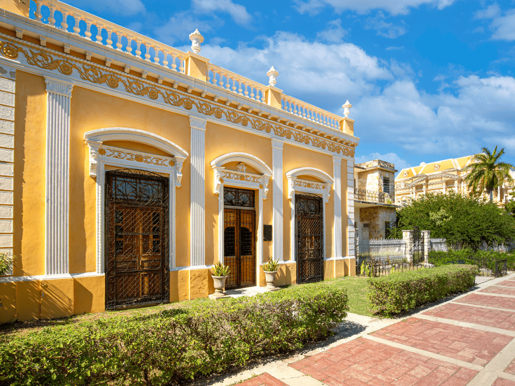 Historical home on Paseo de Montejo Merida Mexico