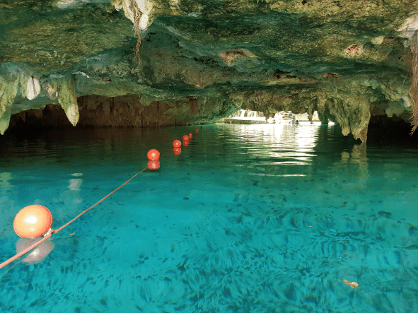 View into gran cenote, Tulum-min