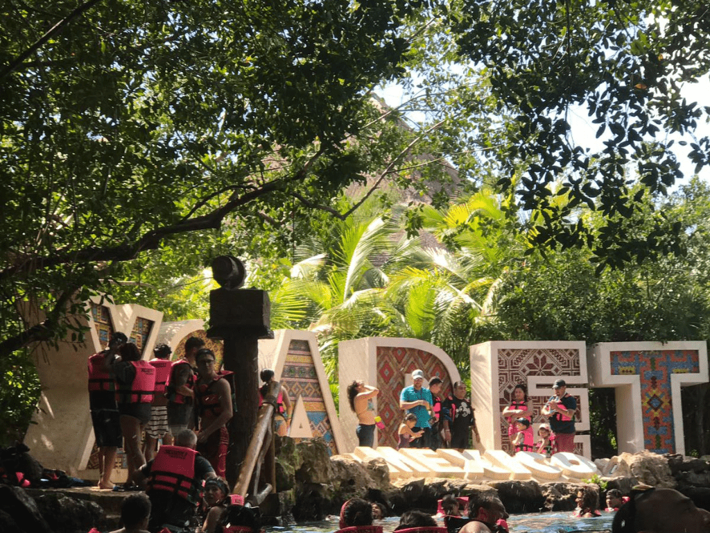 Xcaret, floating down a cenote experience