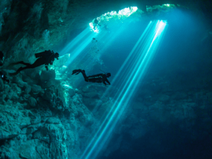 Cenote cave scuba diving