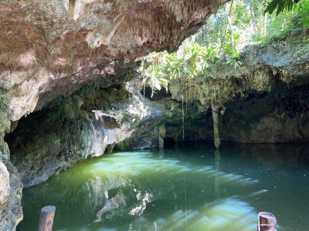 Jade cenote located on Cozumel island