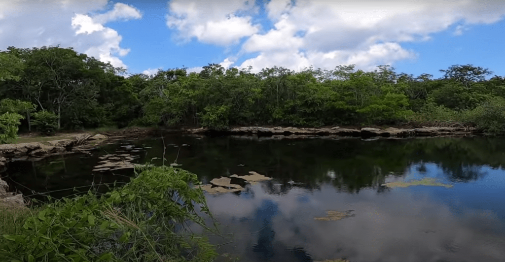 Cenote Aerolito on Cozumel island